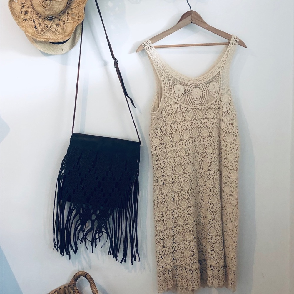 Bohemian Anthropologie crochet dress. Size M (6-8)